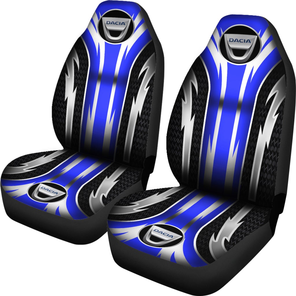 2 Front Dacia Seat Covers Blue