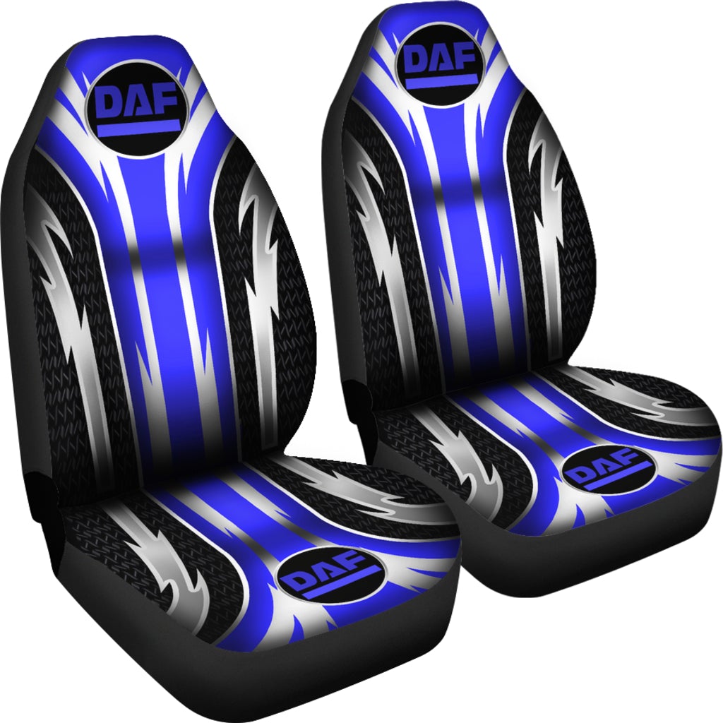 2 Front DAF Trucks Seat Covers Blue
