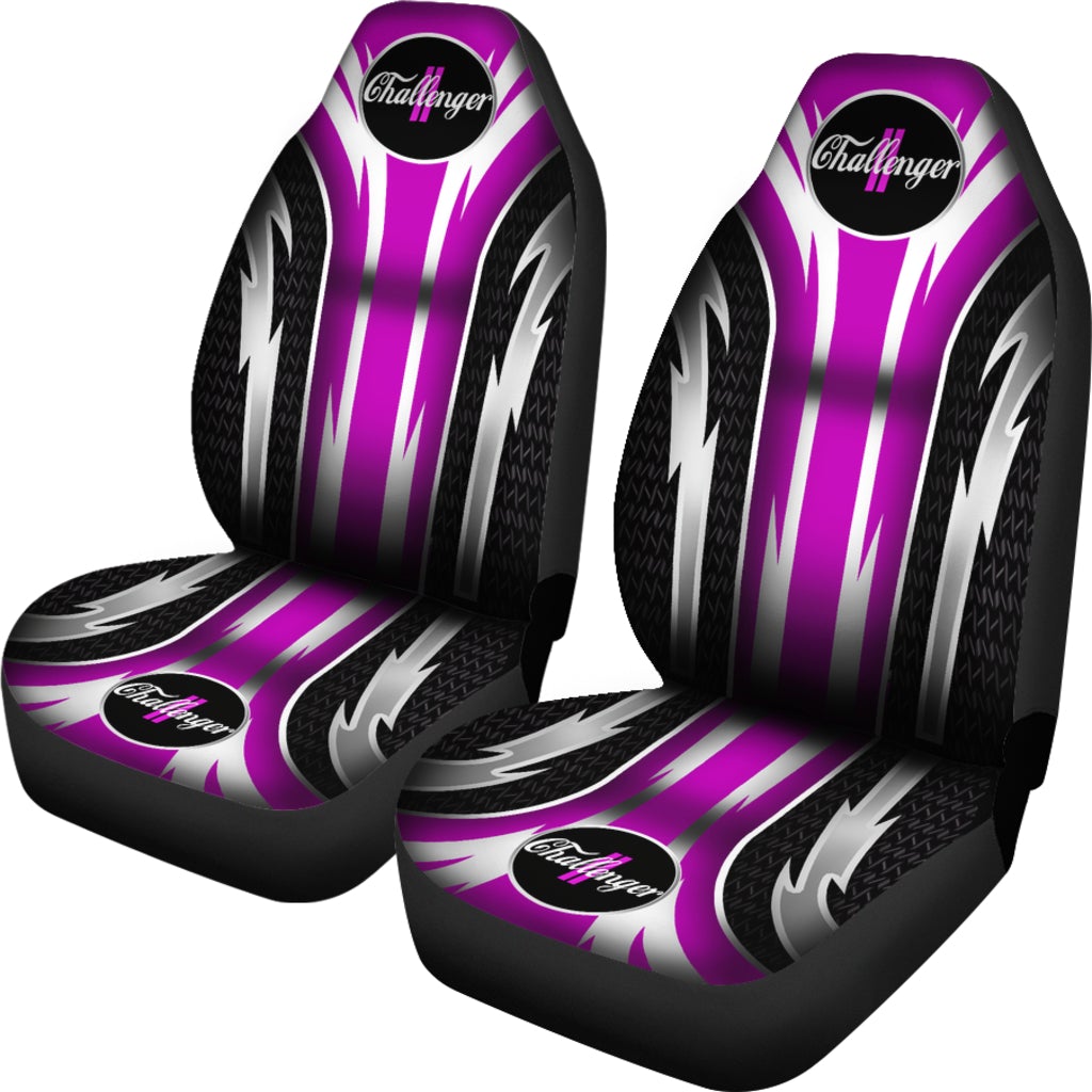 2 Front Dodge Challenger Seat Covers Pink