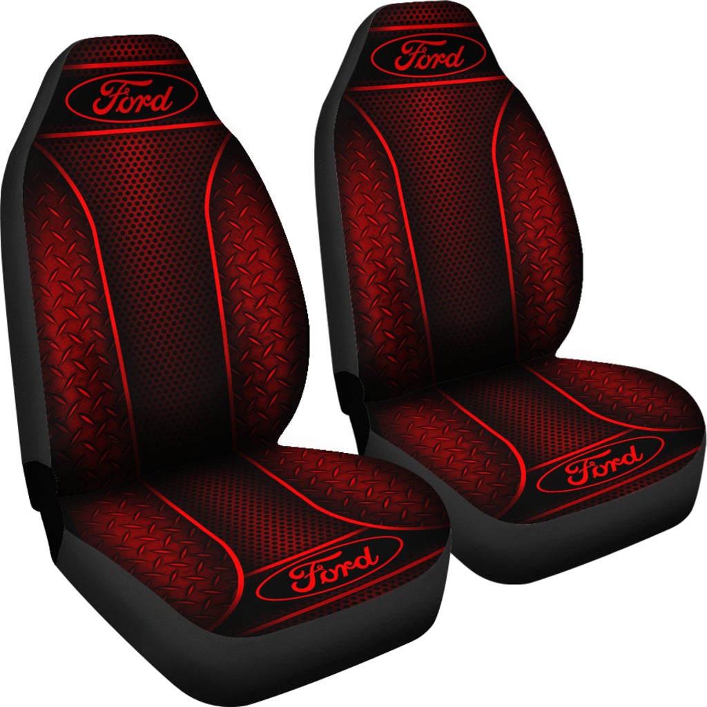 2 Front Ford Seat Covers Red