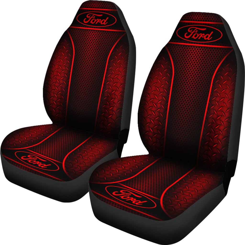 2 Front Ford Seat Covers Red