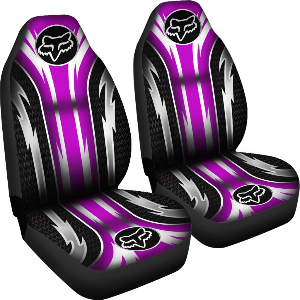 2 Front Fox Racing Seat Covers Pink