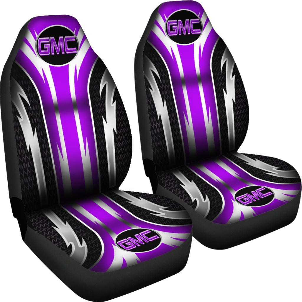 2 Front GMC Seat Covers Purple