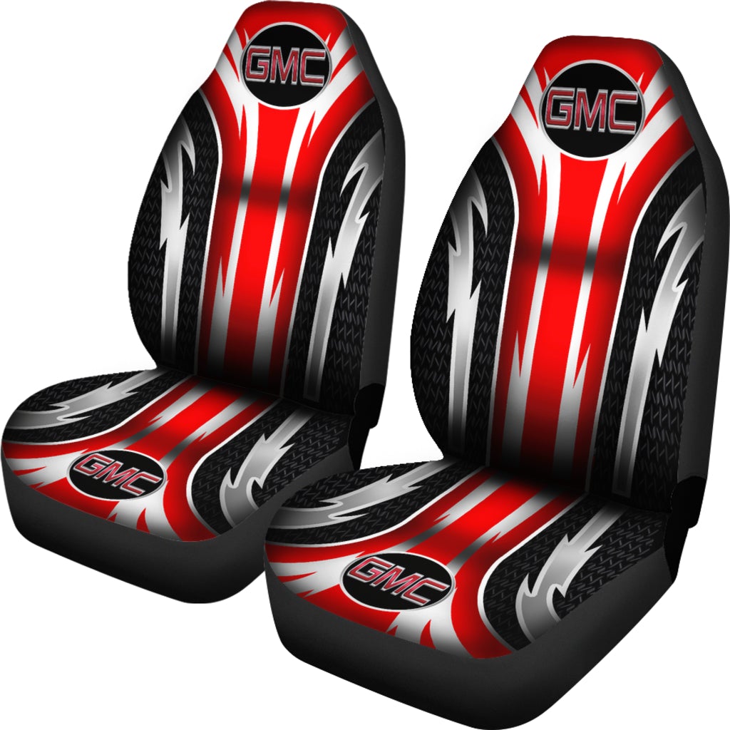 2 Front GMC Seat Covers Red