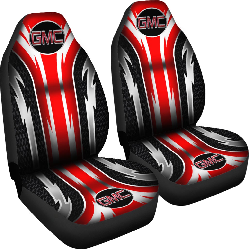 2 Front GMC Seat Covers Red