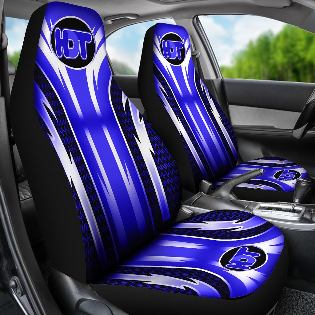 2 Front HDT Seat Covers Blue