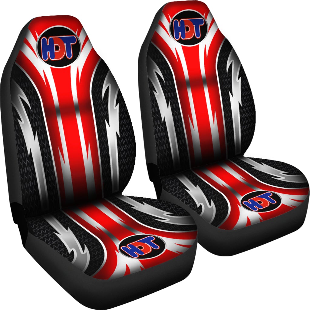 2 Front HDT Seat Covers Red