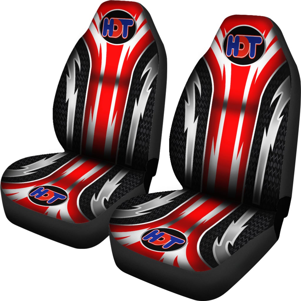 2 Front HDT Seat Covers Red