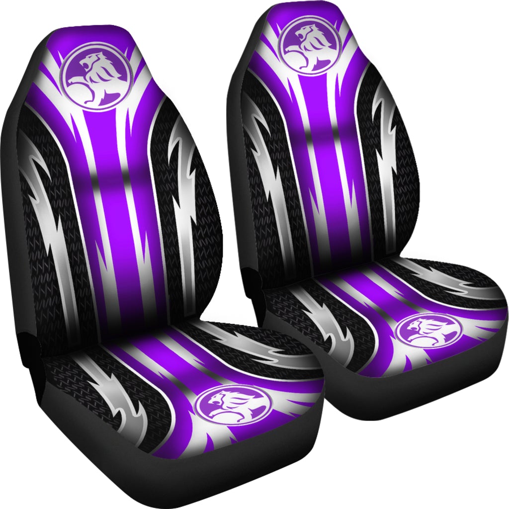 2 Front Holden Seat Covers Purple
