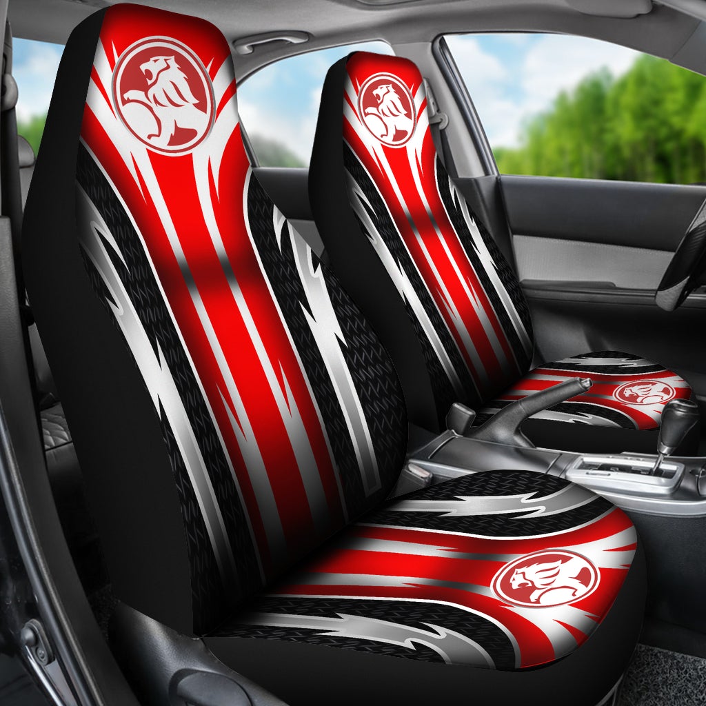 2 Front Holden Seat Covers Red