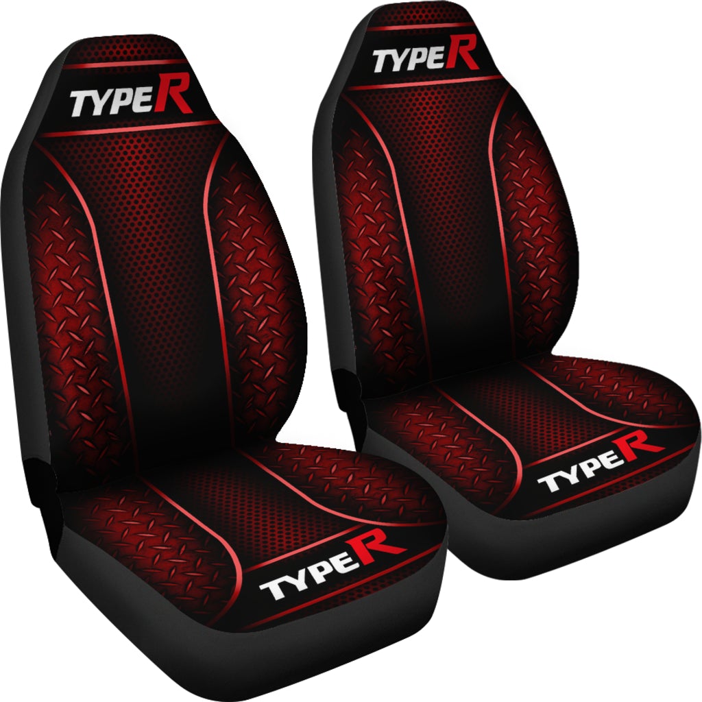 2 Front Honda Type R Seat Covers Red
