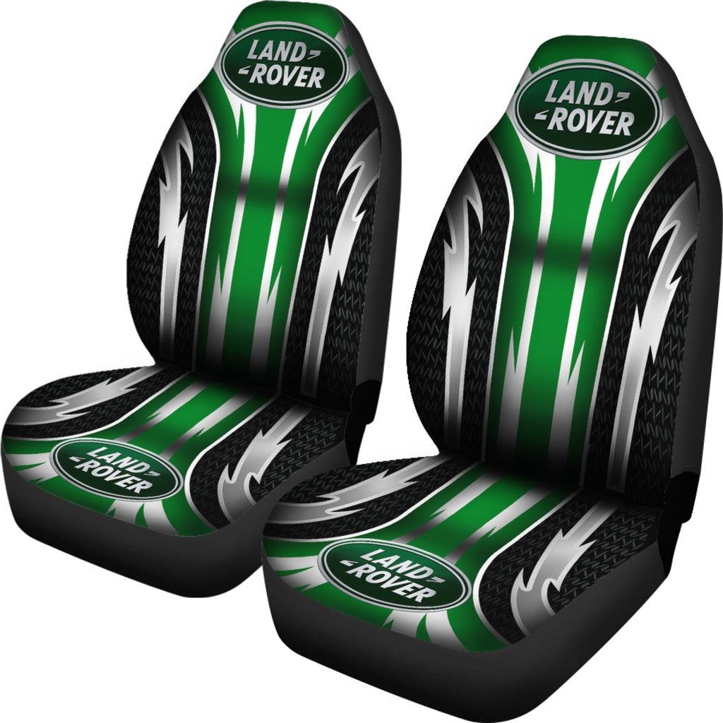 2 Front Land Rover Seat Covers Green
