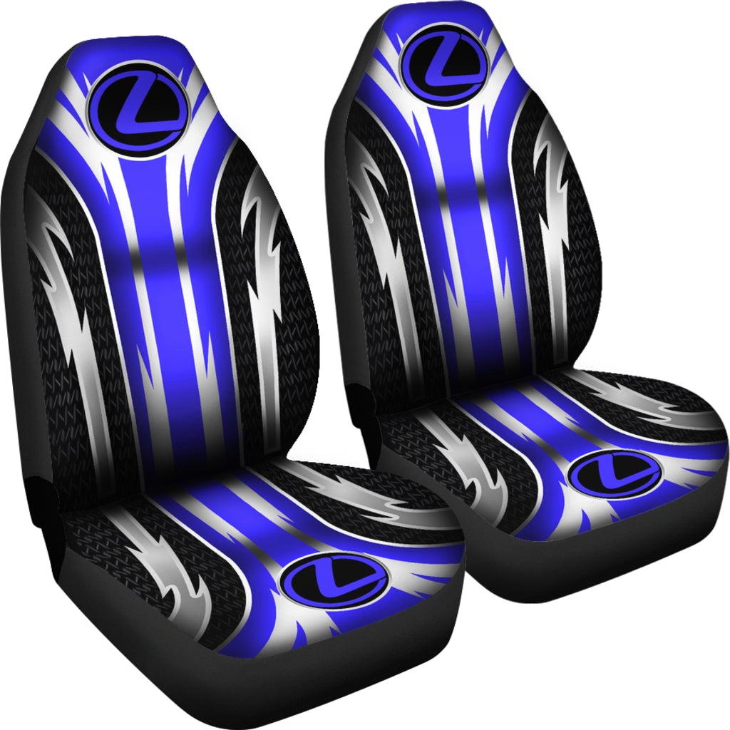 2 Front Lexus Seat Covers Blue