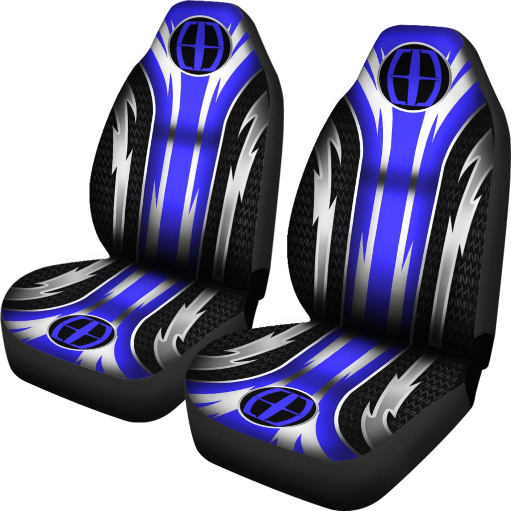 2 Front Lincoln Seat Covers Blue