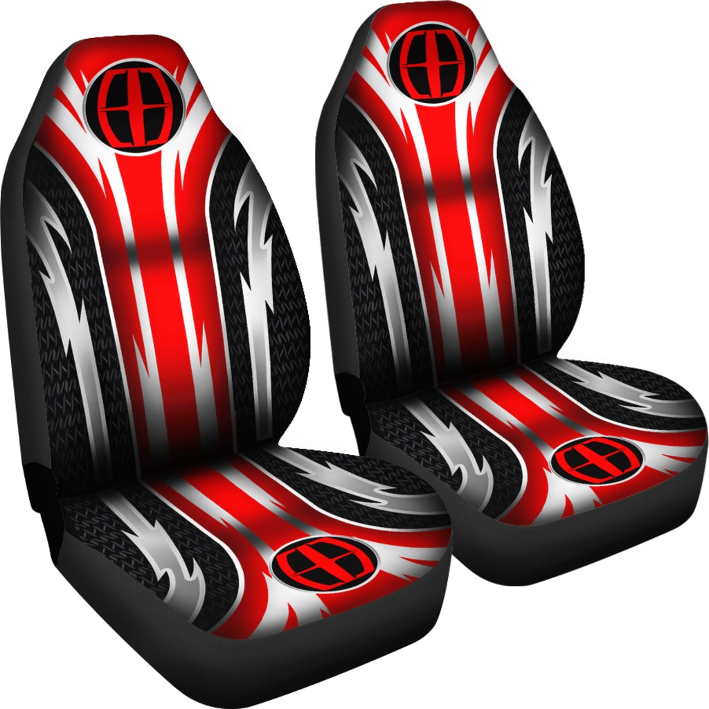 2 Front Lincoln Seat Covers Red
