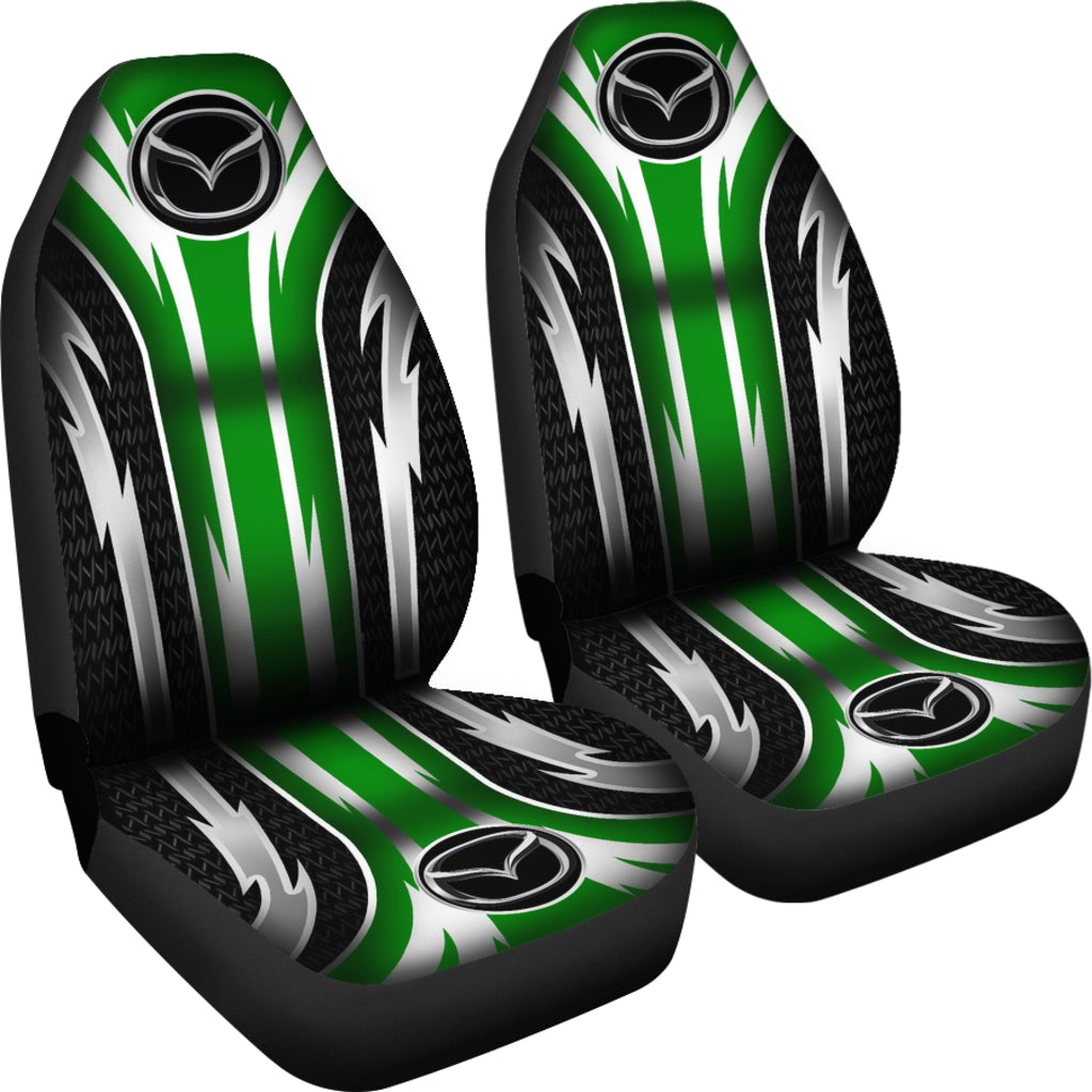 2 Front Mazda Seat Covers Green