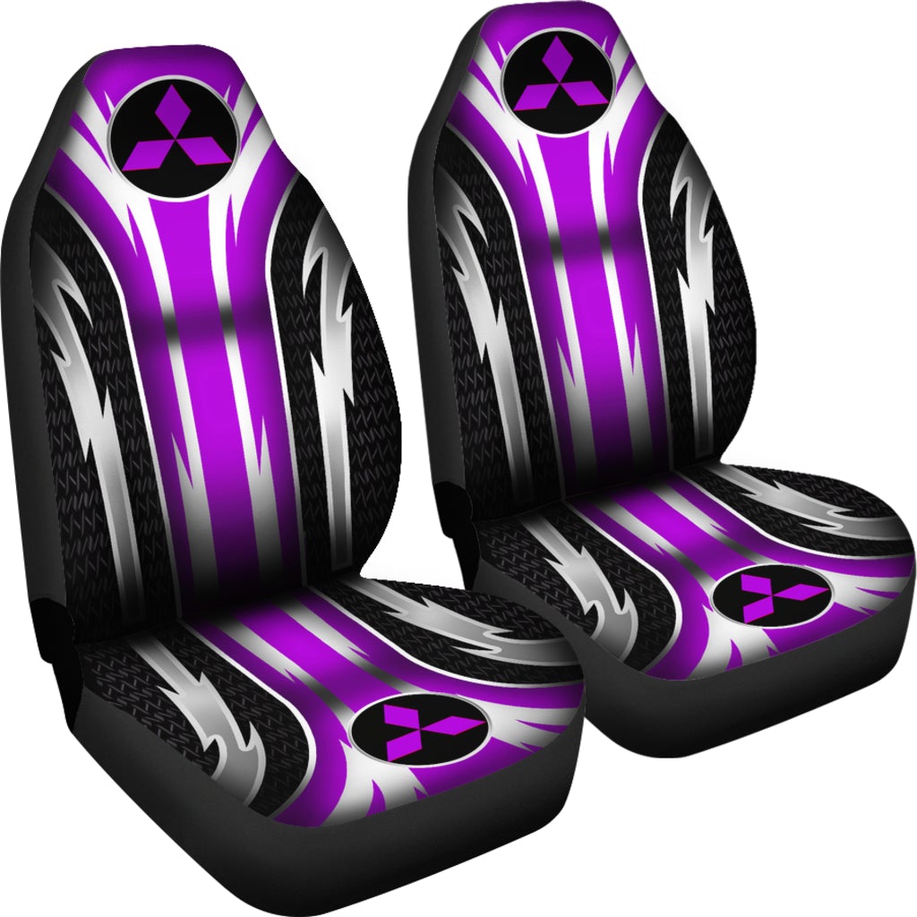 2 Front Mitsubishi Seat Covers Purple