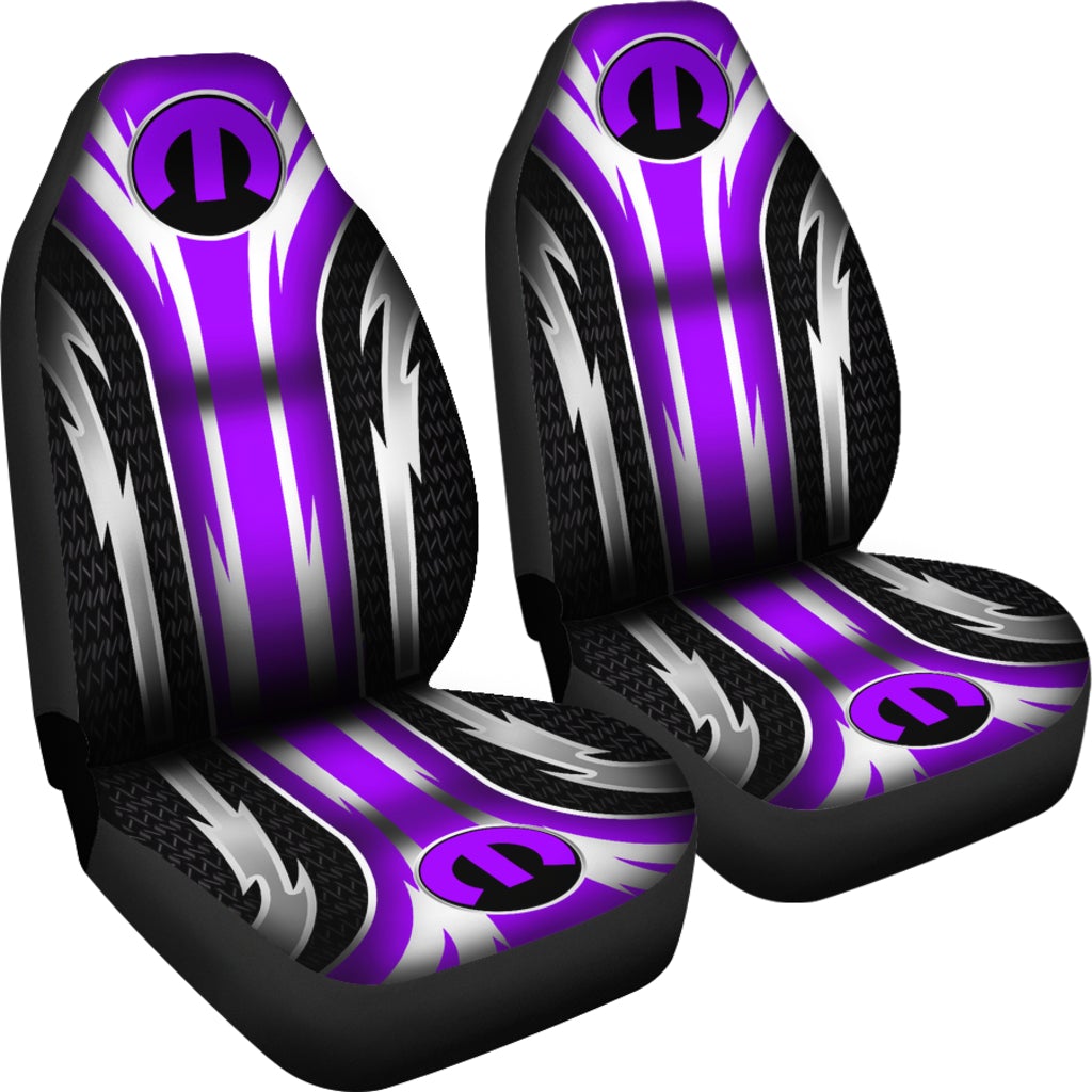 2 Front Mopar Seat Covers Purple