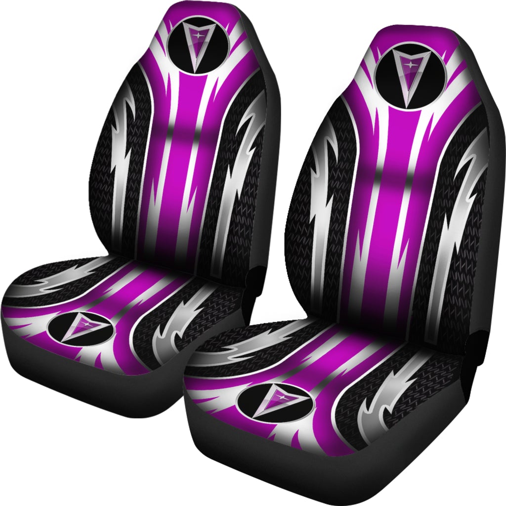 2 Front Pontiac Seat Covers Pink