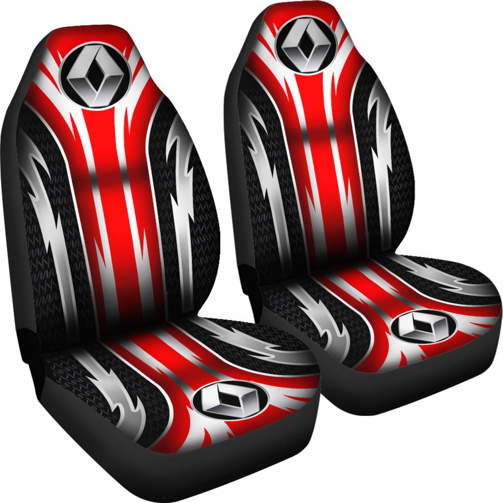 2 Front Renault Seat Covers Red