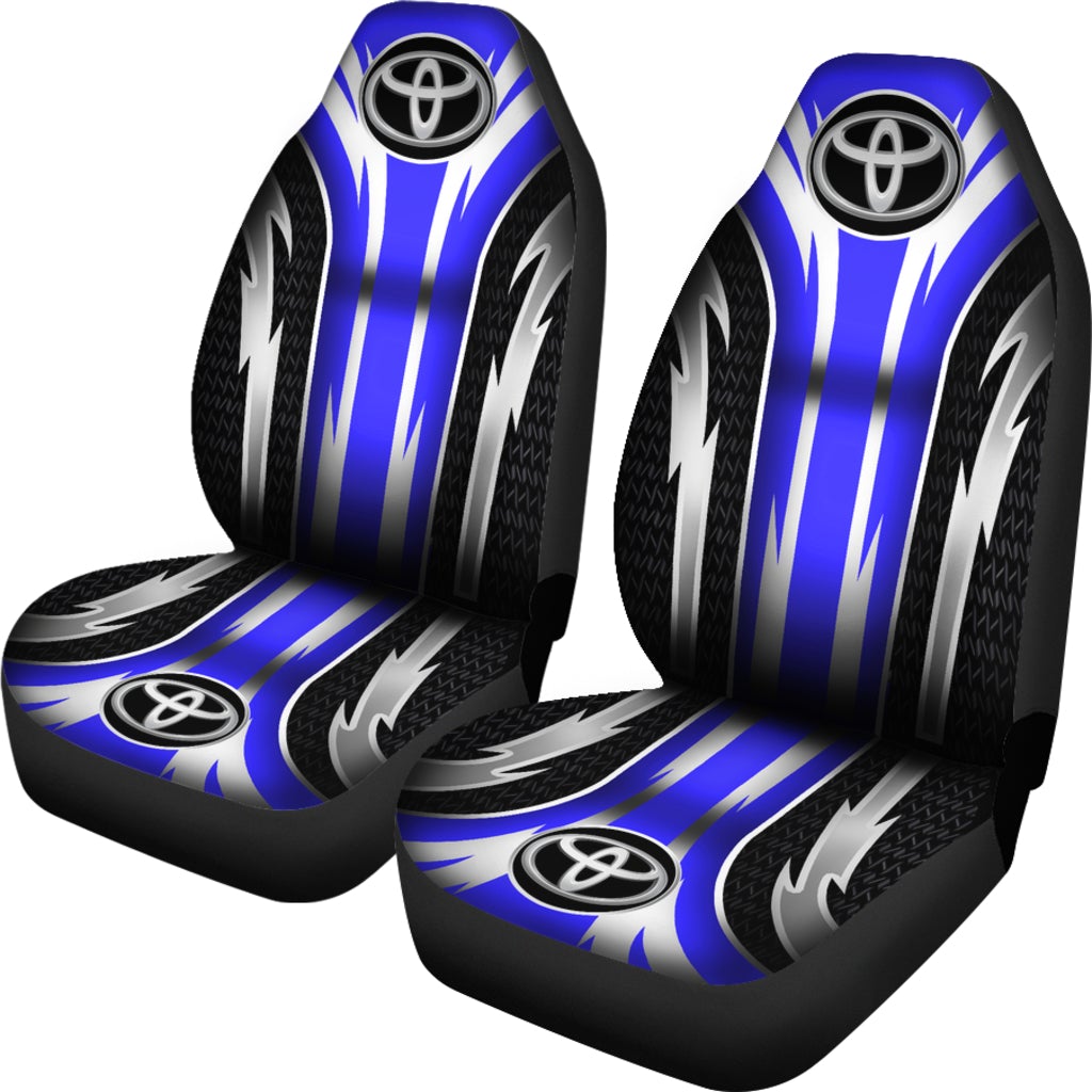 2 Front Toyota Seat Covers Blue