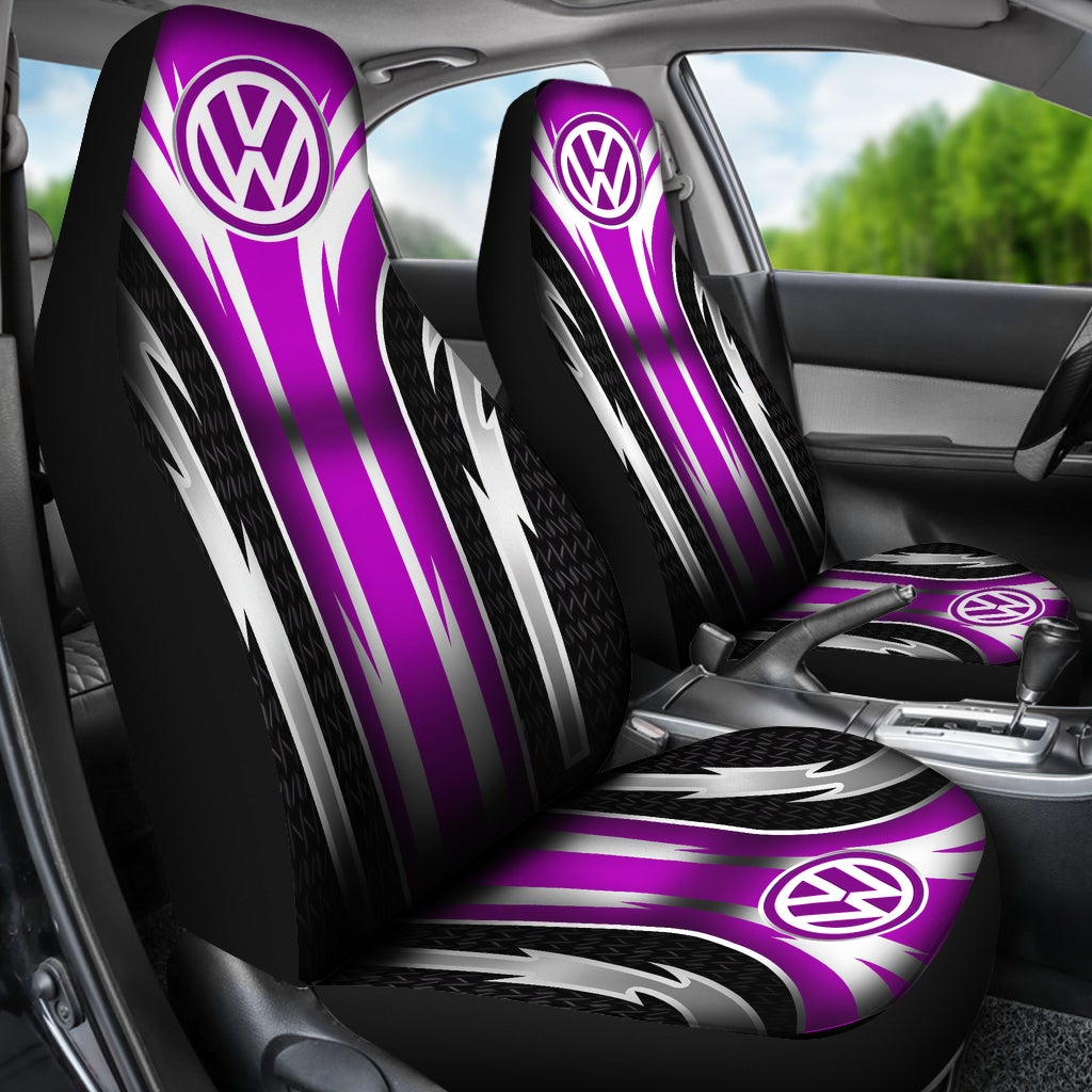 2 Front Volkswagen Seat Covers Pink