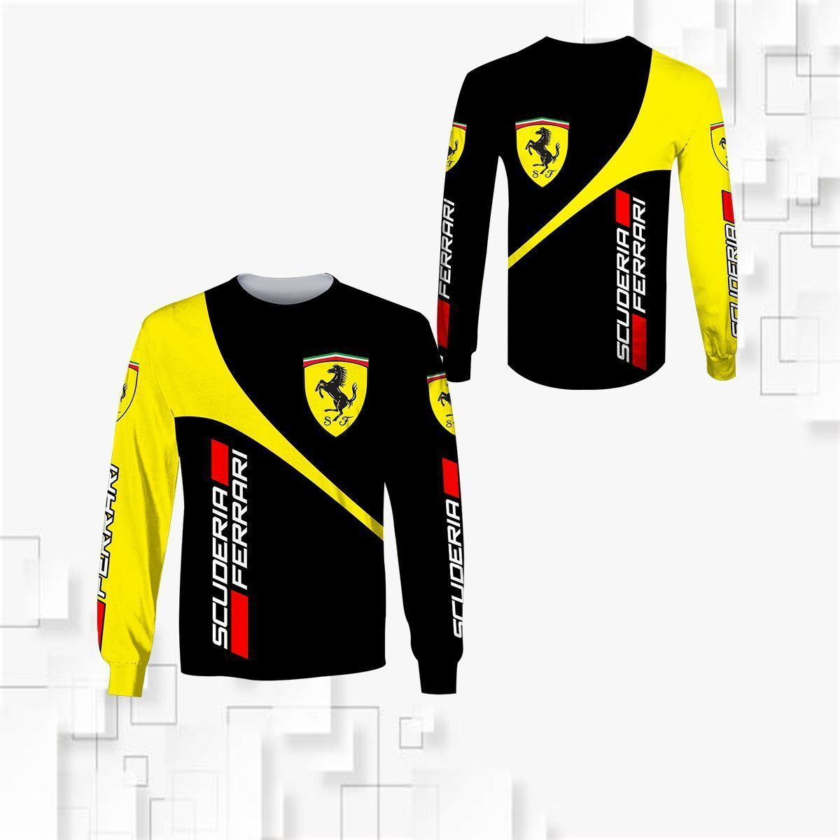 3D All Over FERRARI Shirt Ver 1