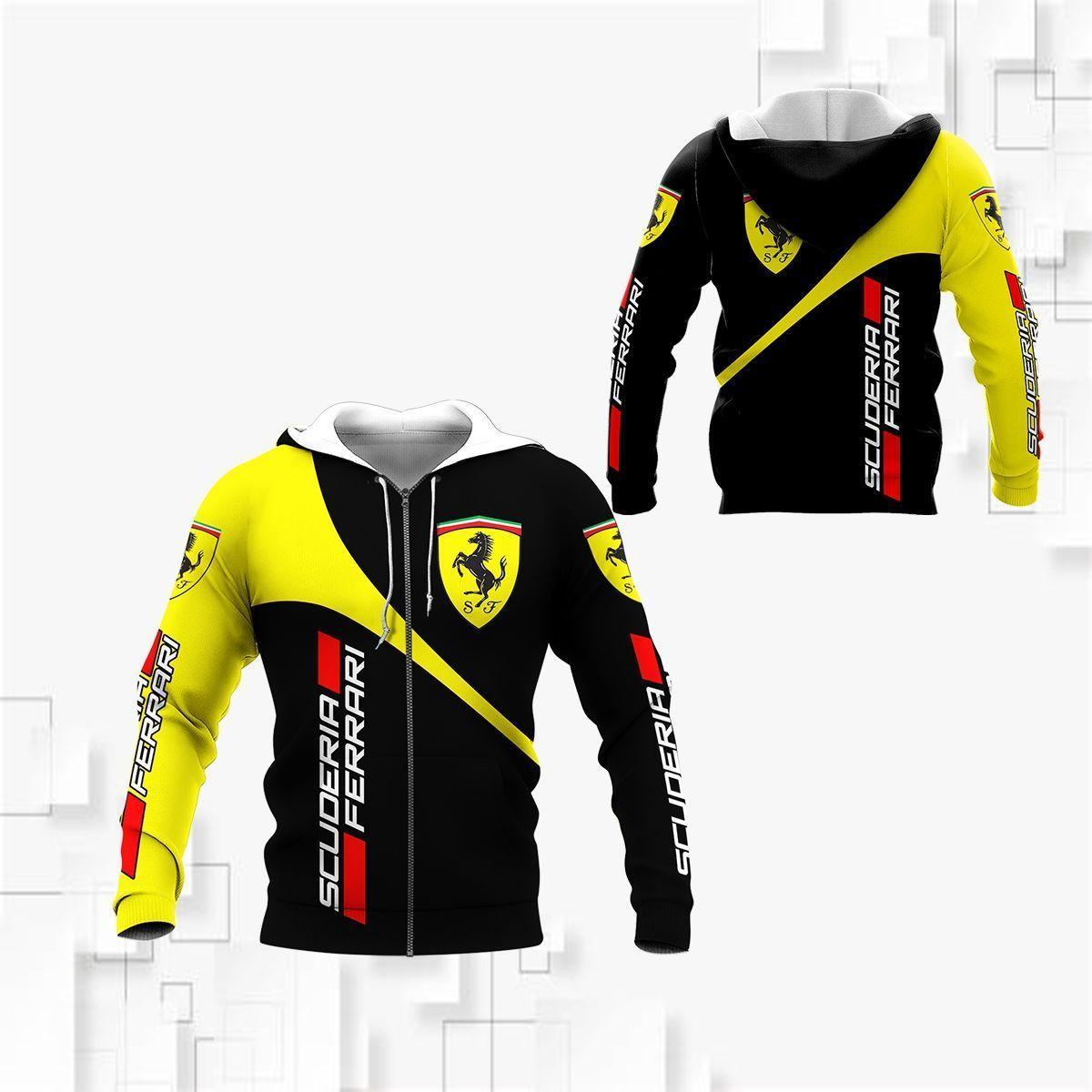 3D All Over FERRARI Shirt Ver 1