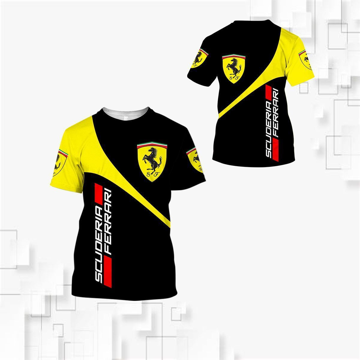 3D All Over FERRARI Shirt Ver 1