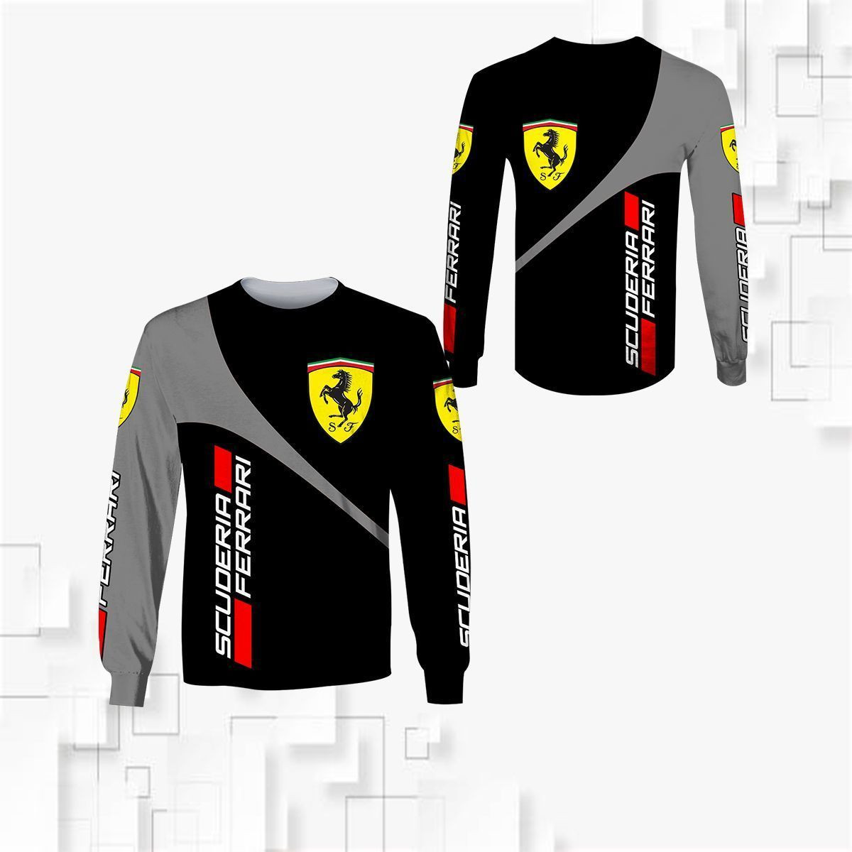 3D All Over FERRARI Shirt Ver 3