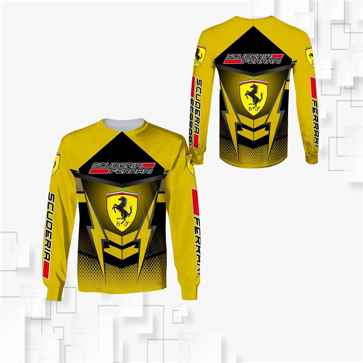 3D All Over FERRARI Shirt Ver 4