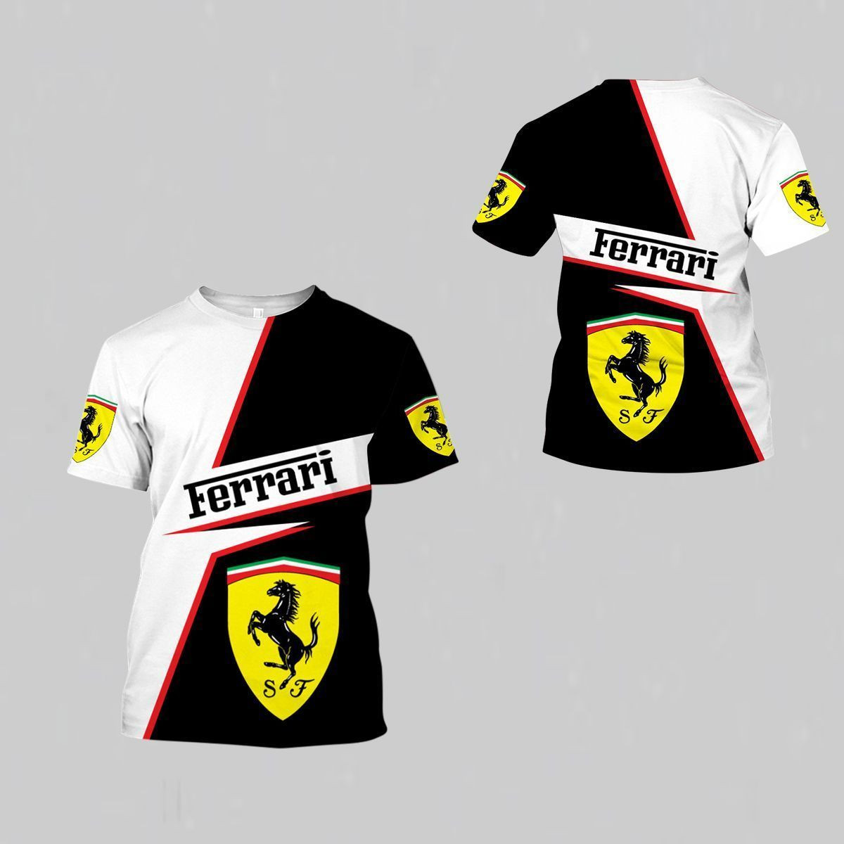 3D All Over FERRARI Shirt Ver 9