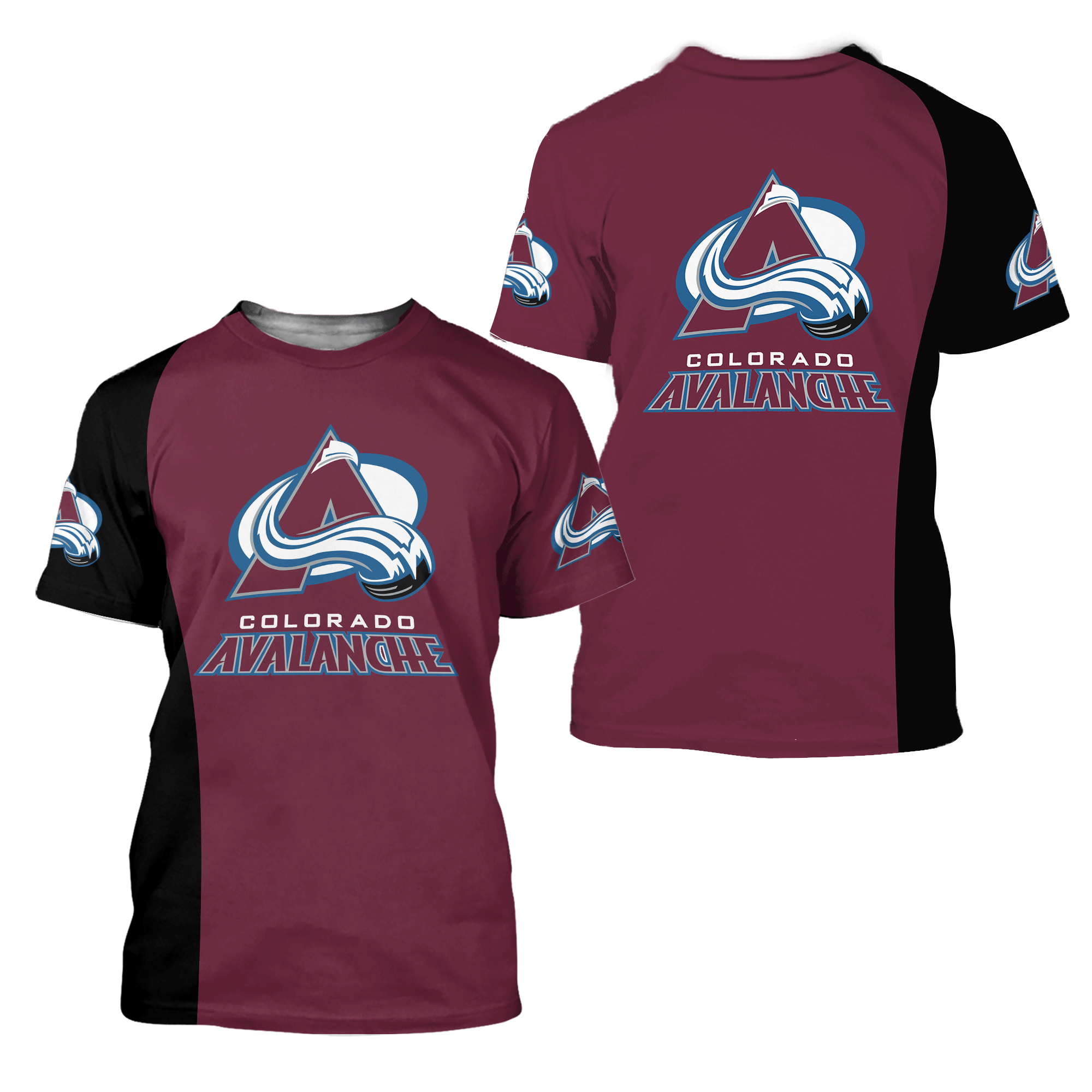 3D All Over Printed Colorado Avalanche Shirt
