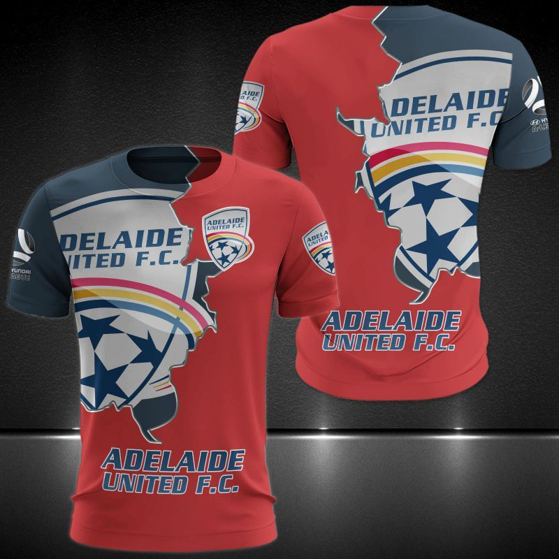Adelaide United Printing T-Shirt, Polo, Hoodie, Zip, Bomber 7228