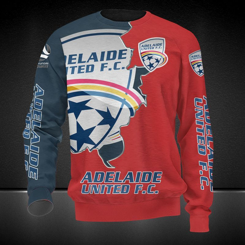 Adelaide United Printing T-Shirt, Polo, Hoodie, Zip, Bomber 7228