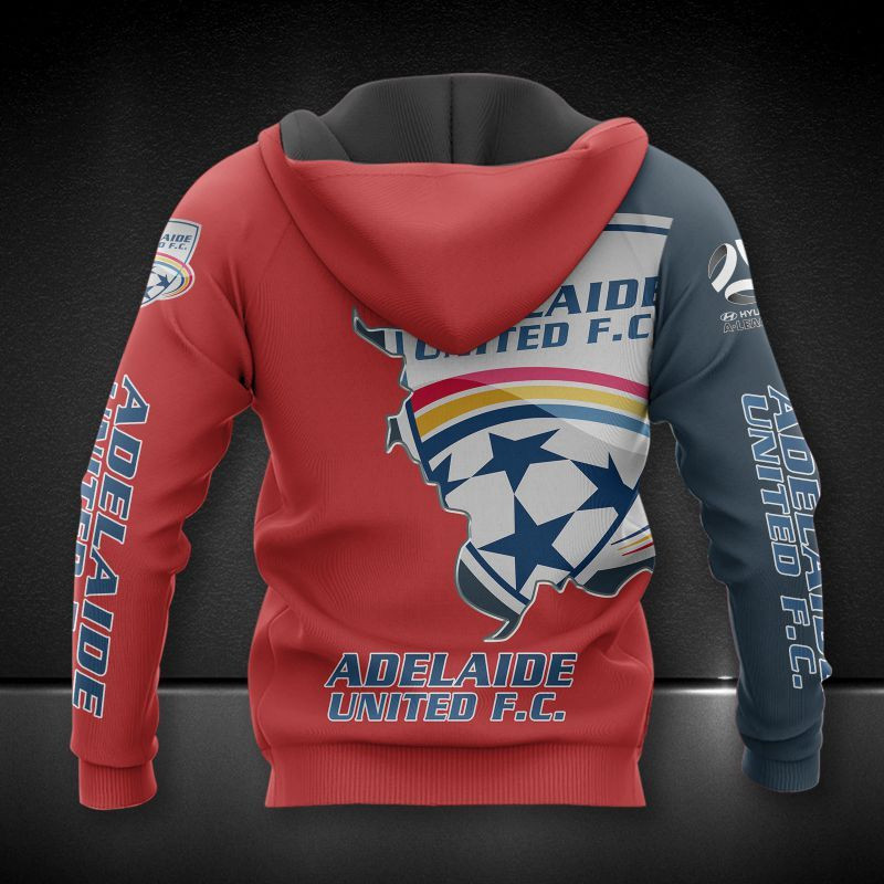 Adelaide United Printing T-Shirt, Polo, Hoodie, Zip, Bomber 7228