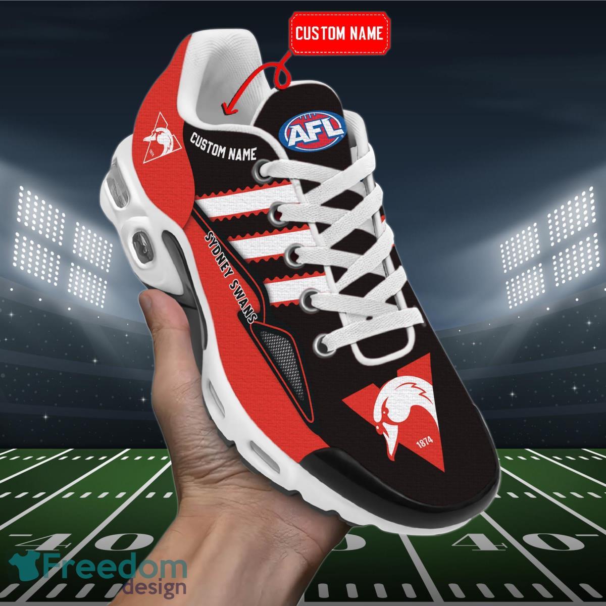 AFL Sydney Swans Personalized Name Air Cushion Sports Shoes Sneaker KLTNS220510