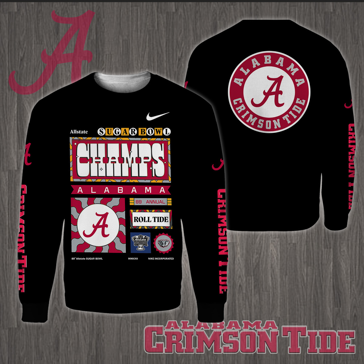 Alabama Crimson Tide 2022 Sugar Bowl Champions Shirt