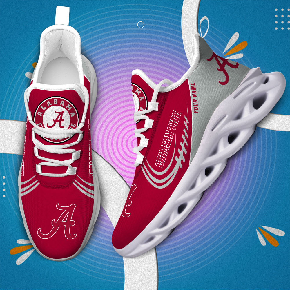 Alabama Crimson Tide PERSONALIZED MAX SOUL SHOES T1