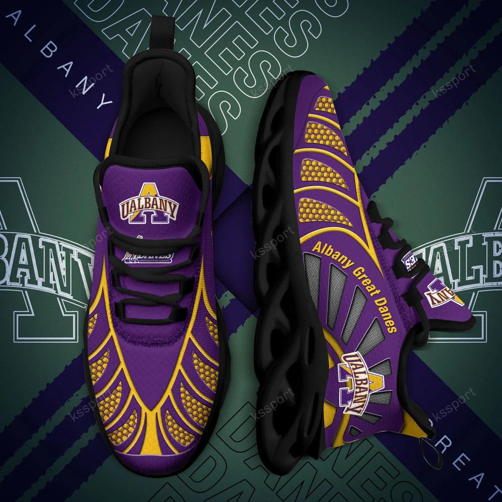 Albany Great Danes Max Soul Clunky, Black And White Running Shoes