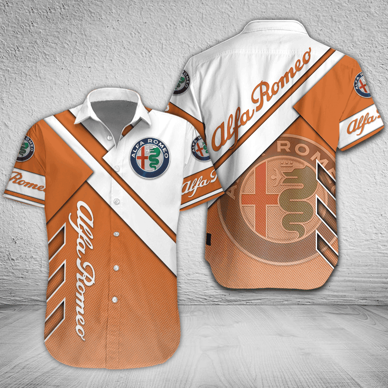 Alfa Romeo Button Shirt Custom Name, Multicolor
