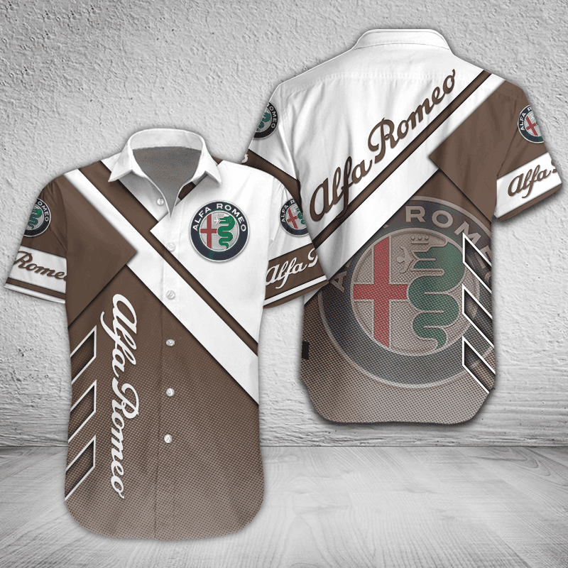 Alfa Romeo Button Shirt Custom Name, Multicolor