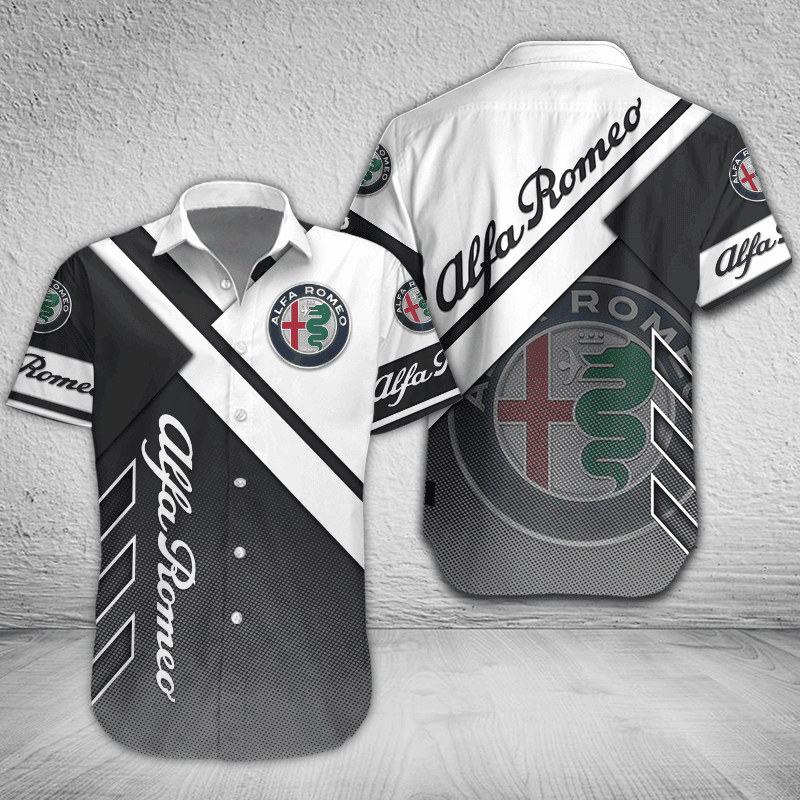 Alfa Romeo Button Shirt Custom Name, Multicolor