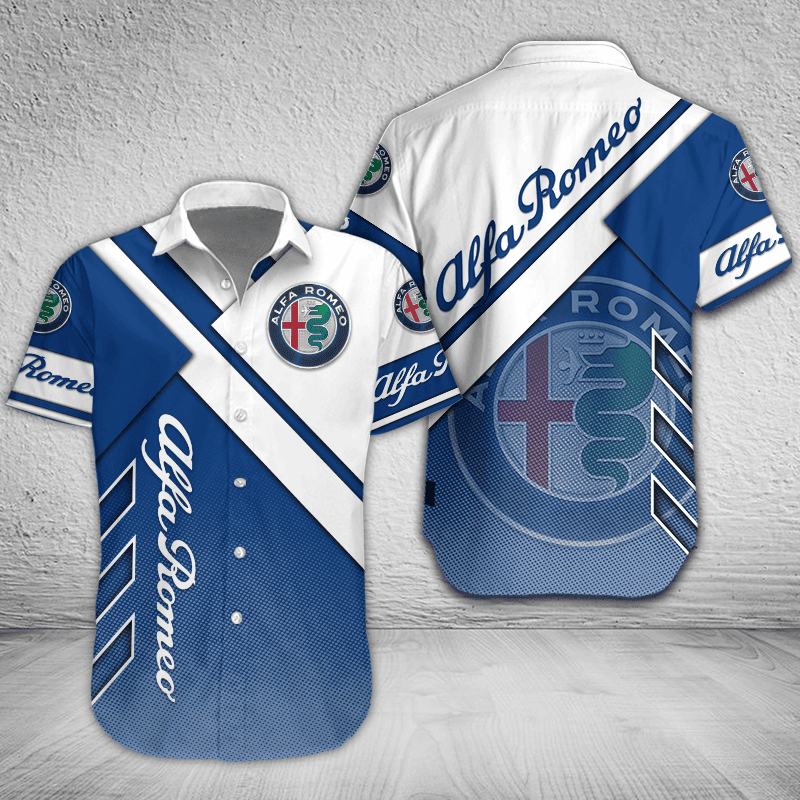 Alfa Romeo Button Shirt Custom Name, Multicolor