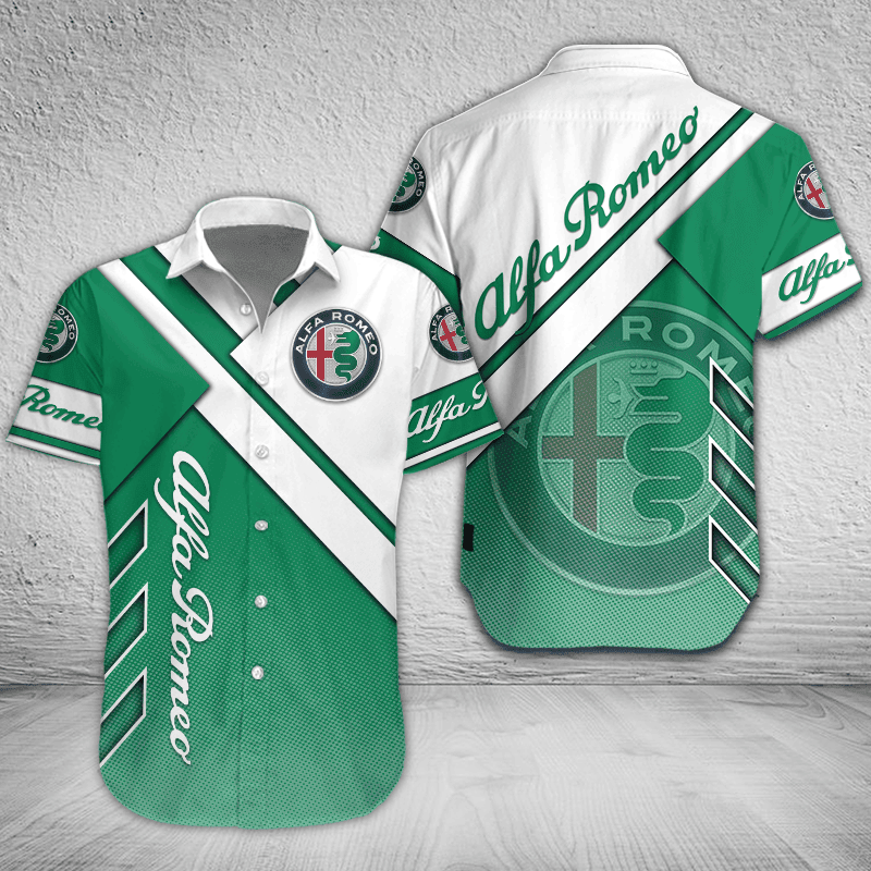 Alfa Romeo Button Shirt Custom Name, Multicolor