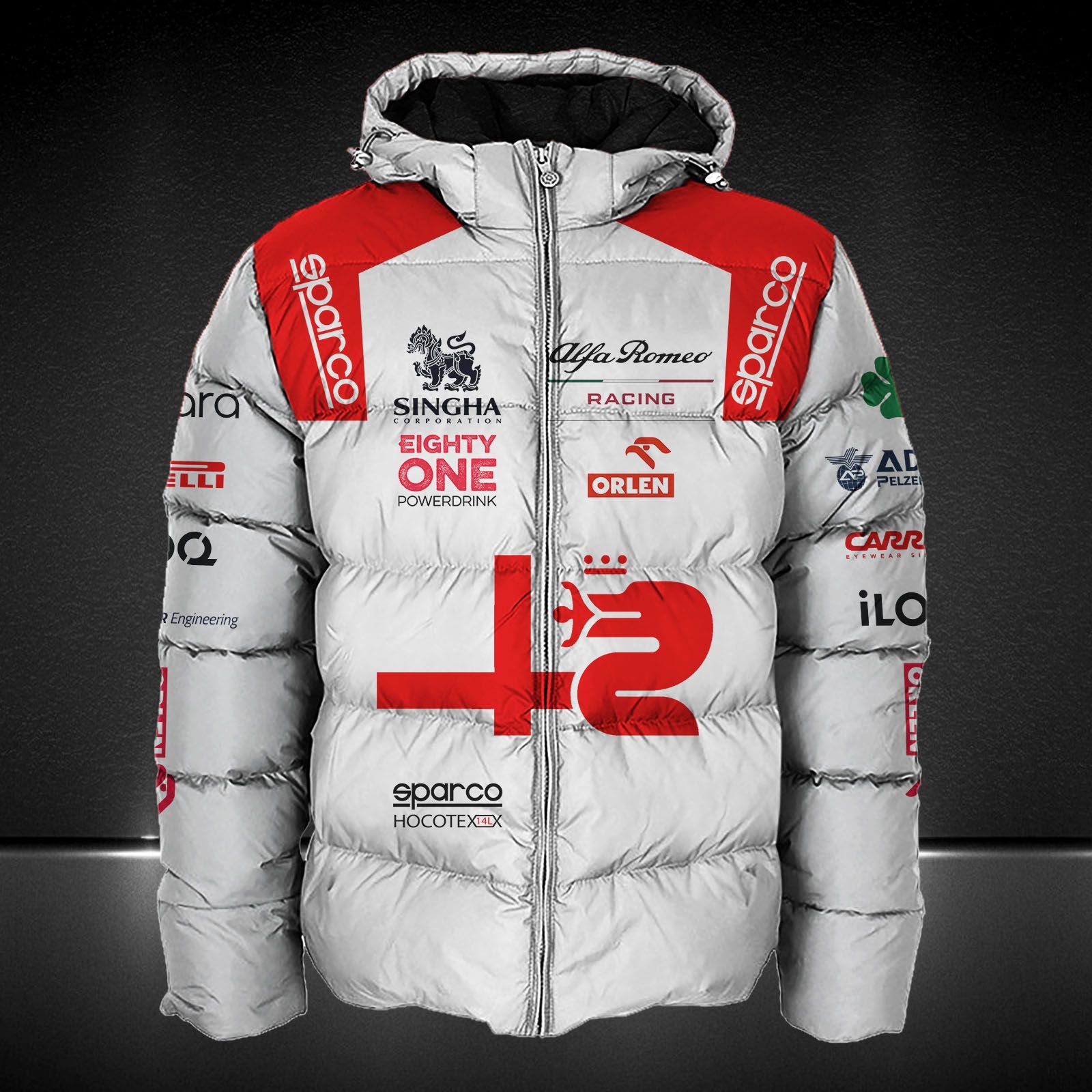 Alfa Romeo Racing ORLEN Printing T-Shirt, Polo, Hoodie, Zip, Bomber 9097