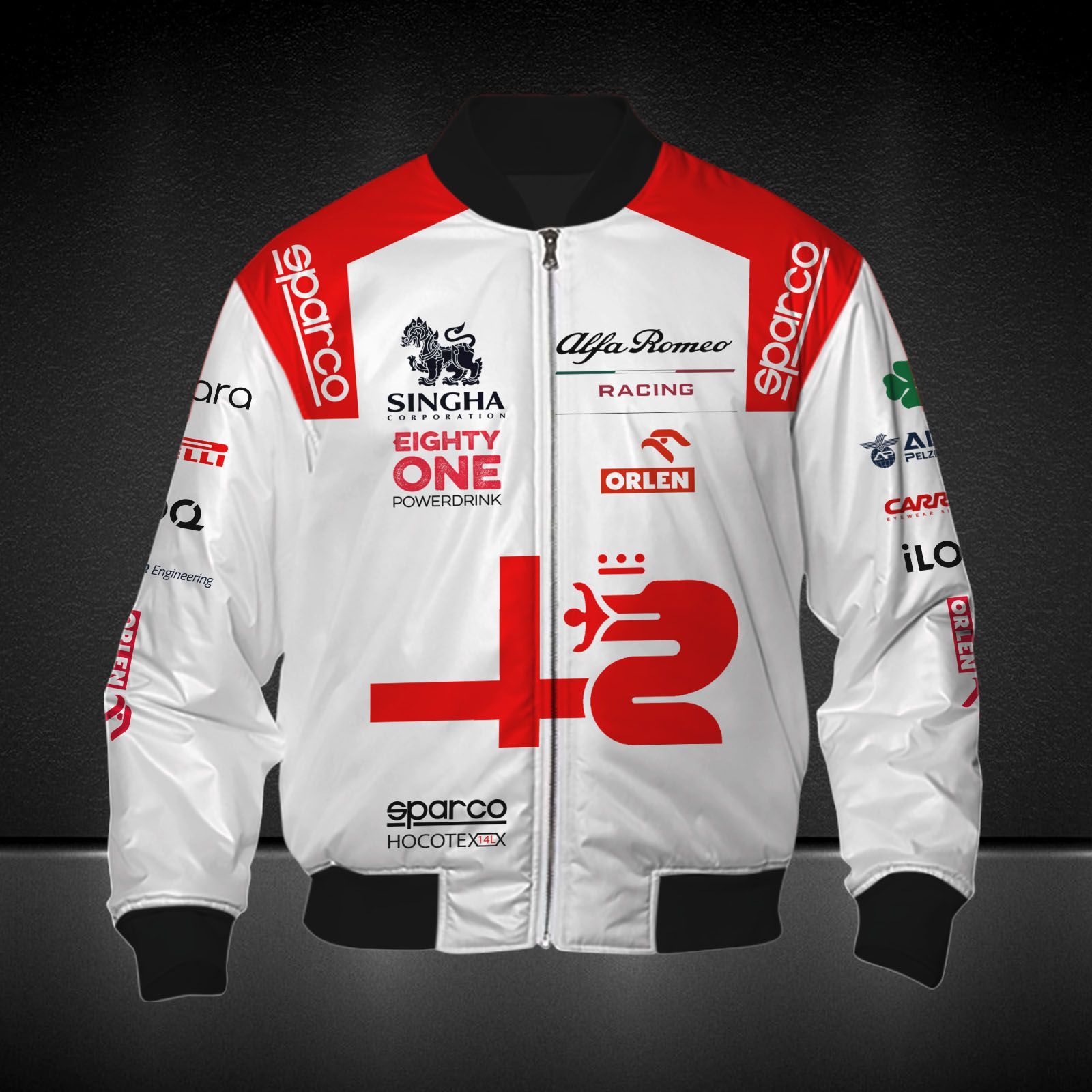 Alfa Romeo Racing ORLEN Printing T-Shirt, Polo, Hoodie, Zip, Bomber 9097