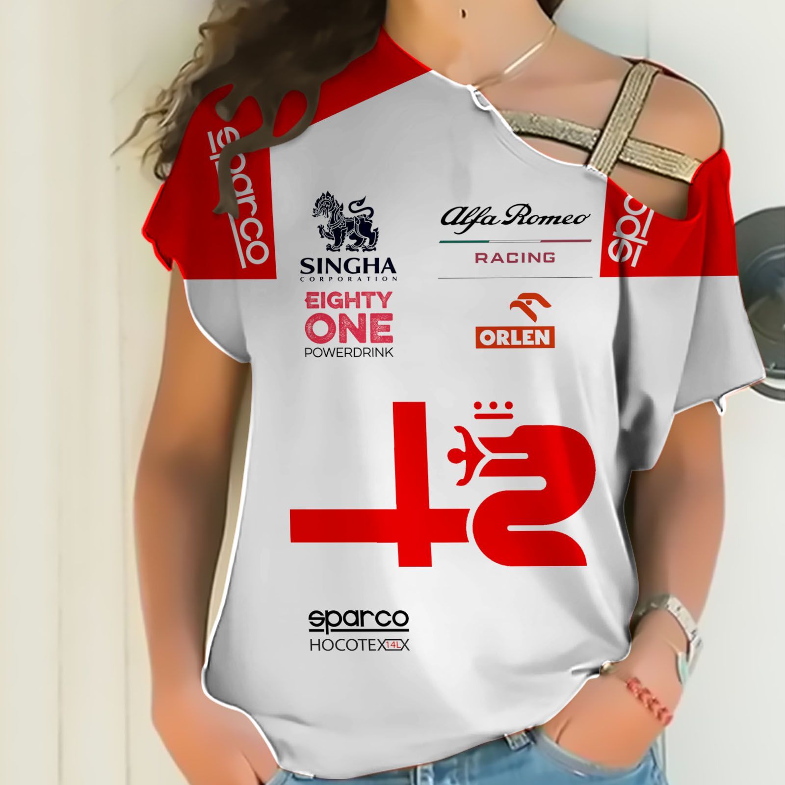 Alfa Romeo Racing ORLEN Printing T-Shirt, Polo, Hoodie, Zip, Bomber 9097