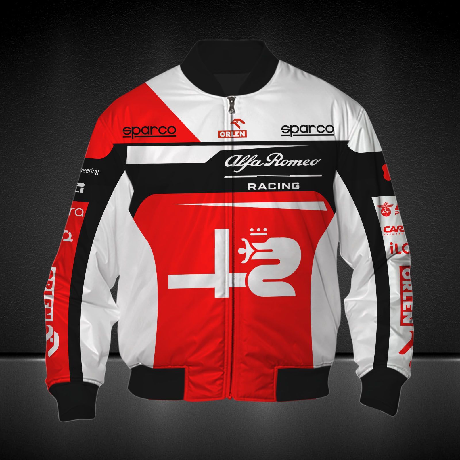 Alfa Romeo Racing ORLEN Printing T-Shirt, Polo, Hoodie, Zip, Bomber 9107