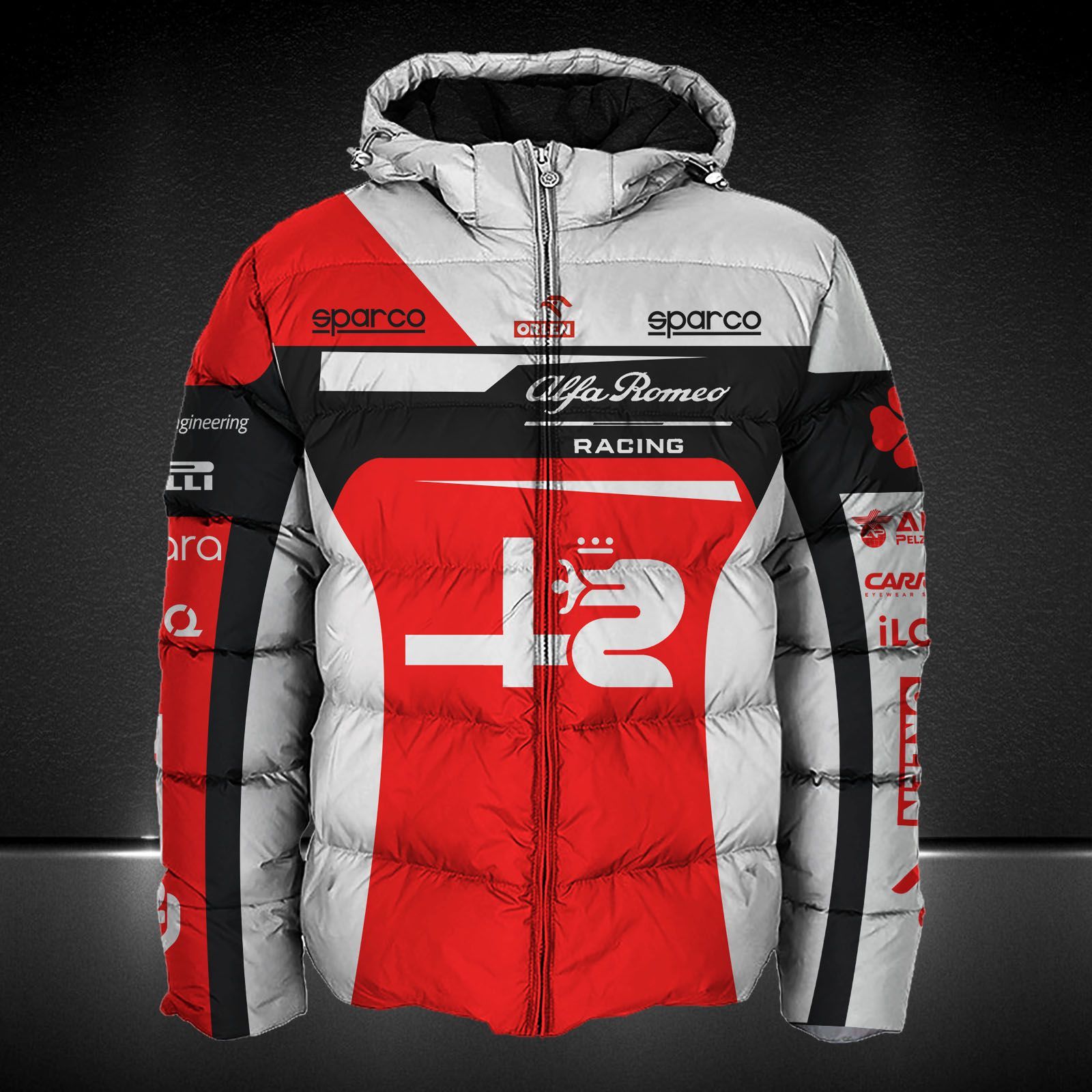 Alfa Romeo Racing ORLEN Printing T-Shirt, Polo, Hoodie, Zip, Bomber 9107